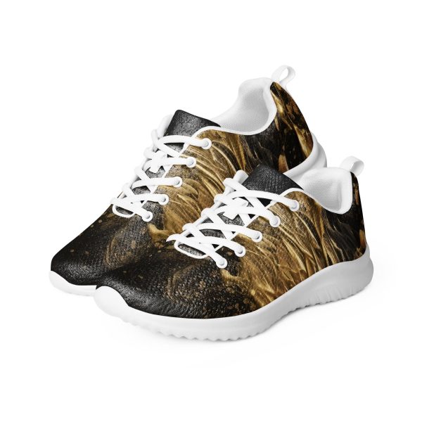 Black Gold Sneakers | Custom Art Design Shoes |  Yoga Sneakers | Kung Fu Shoes | Best Comfortable Sneakers | Comfy Soft Fit | Tai Chi Shoes - Image 4